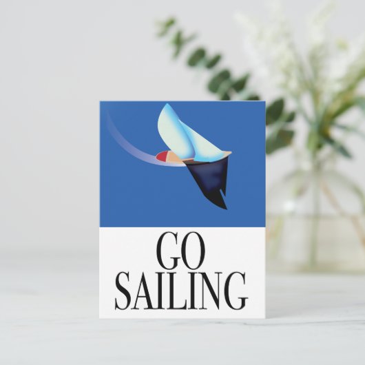 Ga winkelen briefkaart (Staand voorkant)