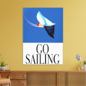 Ga winkelen canvas afdruk (Insitu (Woonkamer))