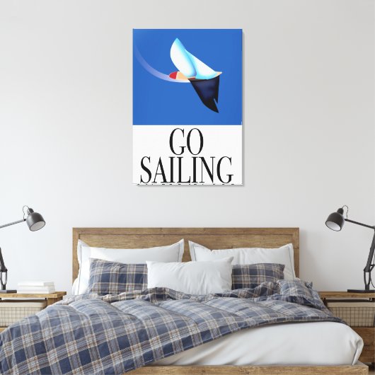 Ga winkelen canvas afdruk (Insitu (Slaapkamer))