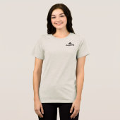 Ga zachtzinnig levensstijl T-shirt met boodschap o (Voorkant volledig)