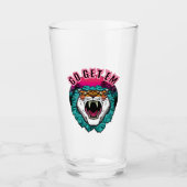 Ga ze halen - Tiger Face Graphic Design Glas (Voorkant)