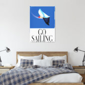 Ga Zeilen Canvas Afdruk (Insitu (Slaapkamer))