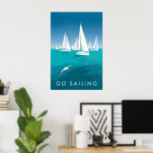 Ga Zeilen Reisposter Poster (Thuiskantoor)