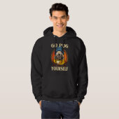 Ga zelf naar Pug Hoodie (Voorkant volledig)