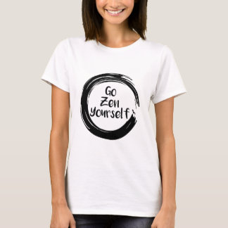 Ga zelf Zen Grappige Yoga Zwart T-shirt