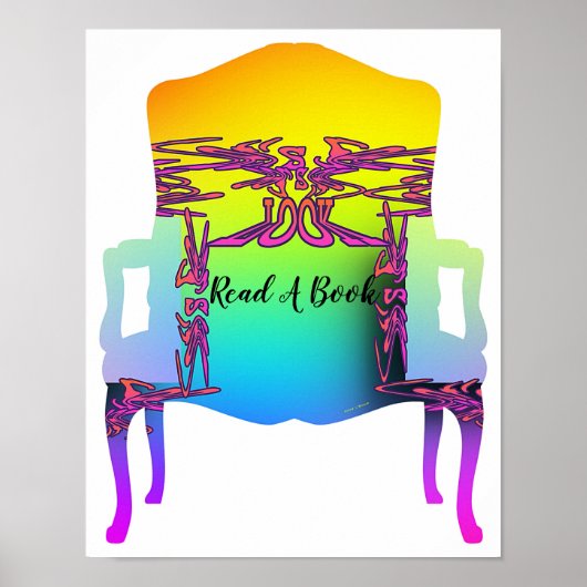 Ga zitten en lees een boek Poster (Voorkant)