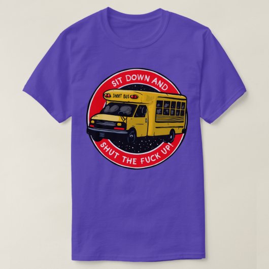 Ga zitten en sluit de F op T-shirt (Design voorkant)