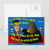Ga zitten. Hou je kop. Briefkaart (Voorkant / Achterkant)