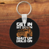 Ga zitten, hou je tegen de vuile rekenkast. sleutelhanger (Voorkant)