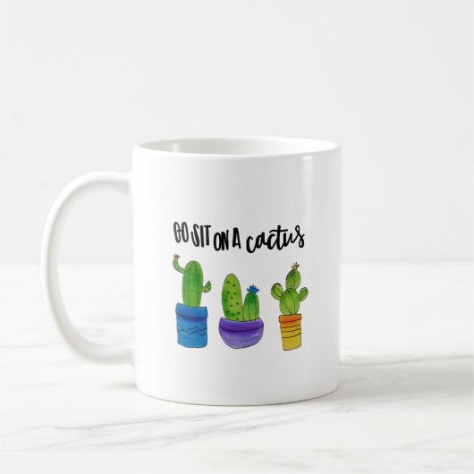 Ga zitten op een Cactus Mok (Links)