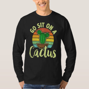 Ga zitten op een cactus Plant pot Plant Gardenin T-shirt