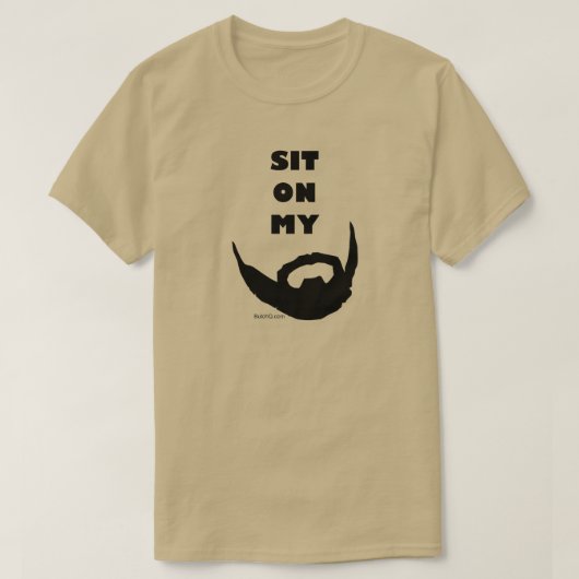Ga zitten op mijn baard t-shirt (Design voorkant)