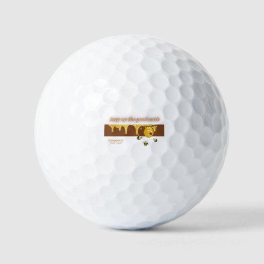 Ga zo door met goed werk golfballen (Voorkant)