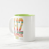 Ga zo snel... tweekleurige koffiemok (Voorkant links)