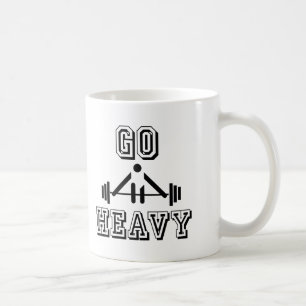 Ga zwaar te werk koffiemok