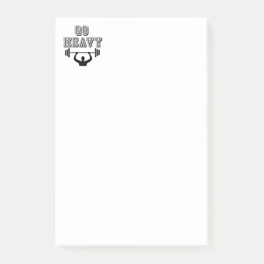 Ga zwaar te werk post-it® notes (Voorkant)