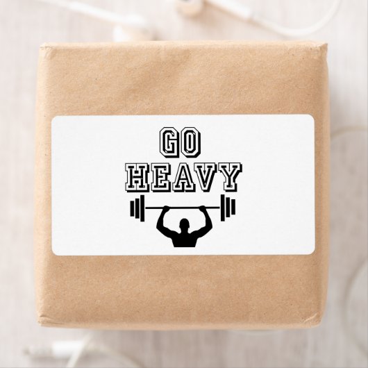 Ga zwaar weg etiket (Insitu)