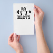 Ga zwaar weg flyer (Hand)