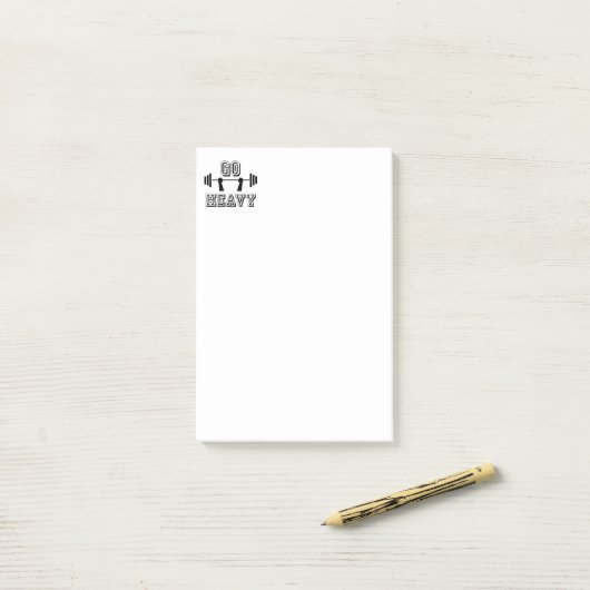 Ga zwaar weg post-it® notes (Op bureau)