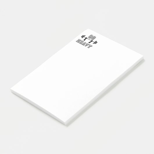 Ga zwaar weg post-it® notes (Schuin)