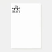 Ga zwaar weg post-it® notes (Voorkant)