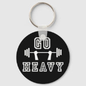 Ga zwaar weg sleutelhanger (Voorkant)