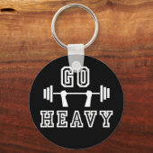 Ga zwaar weg sleutelhanger (Voorkant)