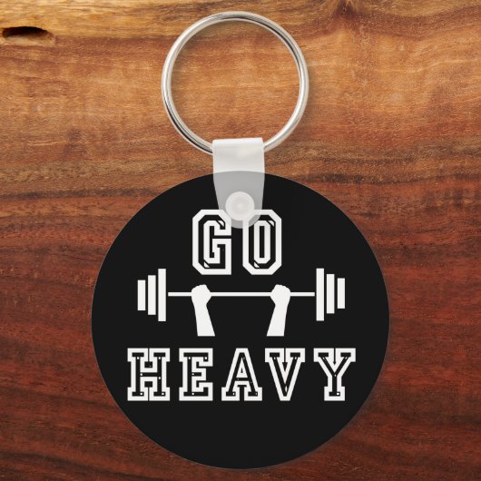 Ga zwaar weg sleutelhanger (Voorkant)
