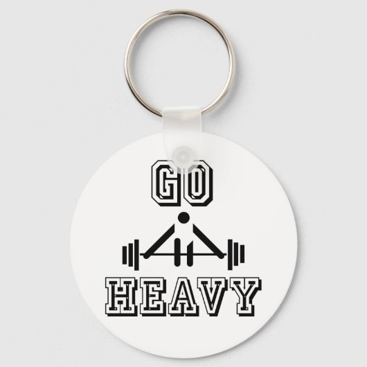 Ga zwaar weg sleutelhanger (Voorkant)