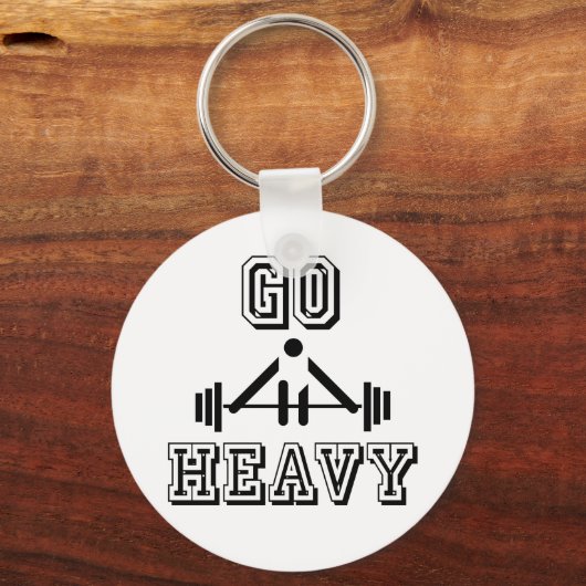 Ga zwaar weg sleutelhanger (Voorkant)