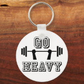 Ga zwaar weg sleutelhanger (Voorkant)