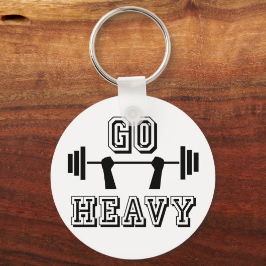 Ga zwaar weg sleutelhanger (Voorkant)