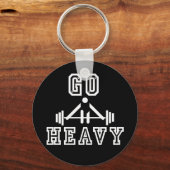Ga zwaar weg sleutelhanger (Voorkant)