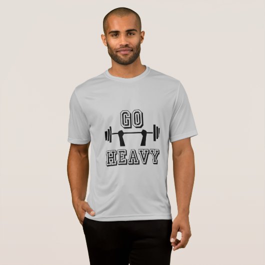 Ga zwaar weg t-shirt (Voorkant volledig)