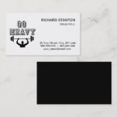 Ga zwaar weg visitekaartje (Voorkant / Achterkant)