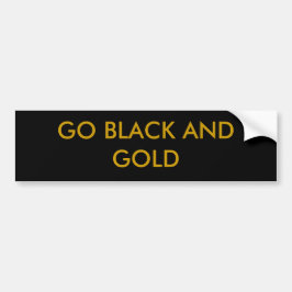 GA ZWART EN GOLD BUMPERSTICKER