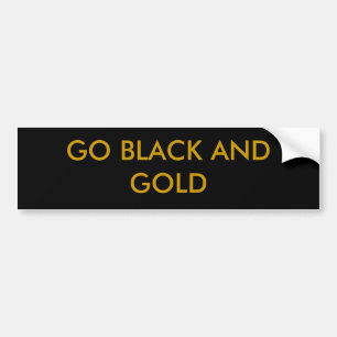 GA ZWART EN GOLD BUMPERSTICKER