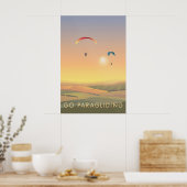 Ga Zweefvliegen Reisposter Poster (Keuken)
