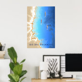 Ga Zwemmen in de Zee Reisposter Poster (Thuiskantoor)