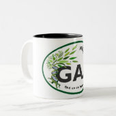 GAA-Mok Tweekleurige Koffiemok (Voorkant links)