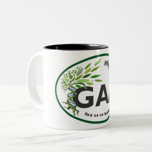 GAA-Mok Tweekleurige Koffiemok (Voorkant links)