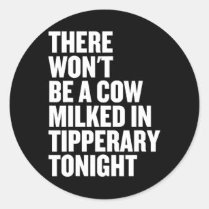 Gaa Tipperary Irish Hurling - Ierland Tee Shirts Ronde Sticker