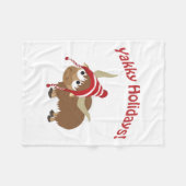 Gaaf Feestdagen! Winter Yak Fleece Deken (Voorkant (Horizontaal))