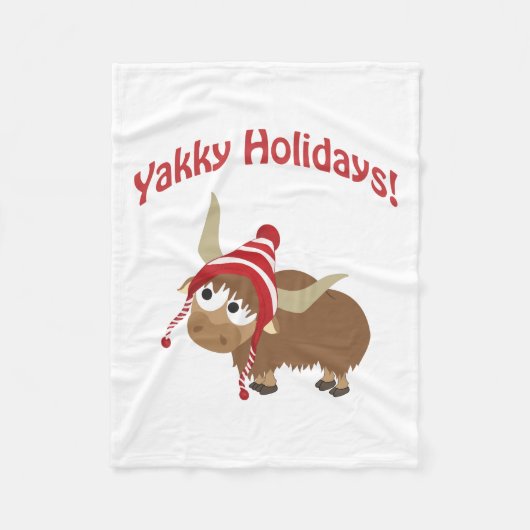 Gaaf Feestdagen! Winter Yak Fleece Deken (Voorkant)