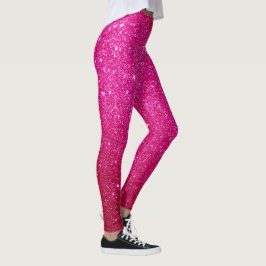 gaaf mooi , roze magenta glitter - patroon leggings