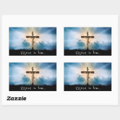 Gaaf voor hem rechthoekige sticker (Vel)