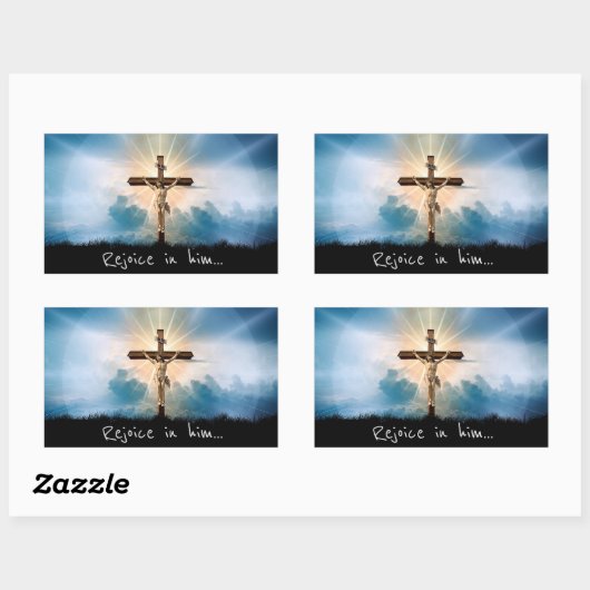 Gaaf voor hem rechthoekige sticker (Vel)