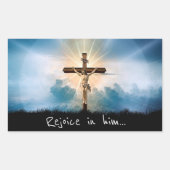 Gaaf voor hem rechthoekige sticker (Voorkant)