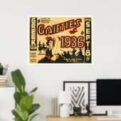 Gaaieties Musical Revue 1936 WPA Poster (Thuiskantoor)