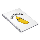 Gaan Bananen Grappige Fruit Pun Notitieboek (Rechterzijde)